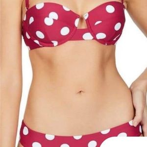 Sea Level Polka Dot Bikini Set Swimsuit.